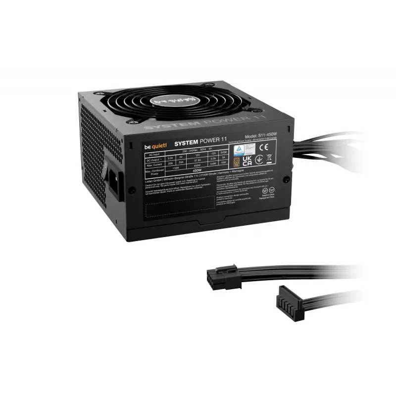 be quiet! System Power 11 450W maitinimo blokas 20+4 pin ATX ATX juodas