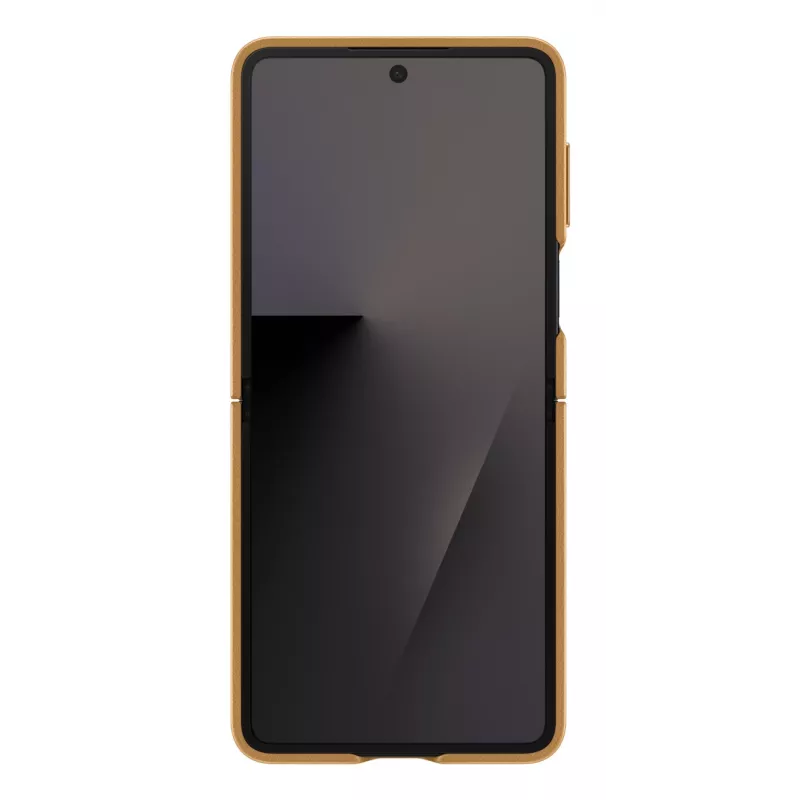 Apsauginis dėklas su užlenkimu Samsung Flip7 Kindsuit EF-VF766PAEGWW, skirtas Galaxy Z Flip7, kupranugario spalvos