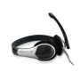 Conceptronic Allround Stereo ausinės su mikrofonu, laidinės, 20–22000 Hz, biurui/skambučių centrui, 111 g, juodos, sidabrinės