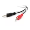 Conceptronic Allround Stereo ausinės su mikrofonu, laidinės, 20–22000 Hz, biurui/skambučių centrui, 111 g, juodos, sidabrinės
