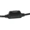 Conceptronic Allround Stereo ausinės su mikrofonu, laidinės, 20–22000 Hz, biurui/skambučių centrui, 111 g, juodos, sidabrinės