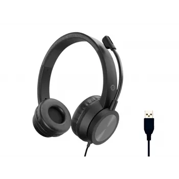 Ausinės Conceptronic POLONA05B Stereo USB su triukšmo slopinimo mikrofonu