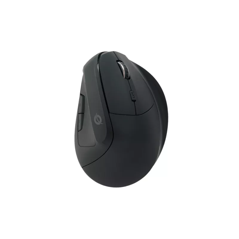 Conceptronic LORCAN ERGO 6 mygtukų ergonominė Bluetooth pelė, dešinei rankai, vertikalus dizainas, optinė, Bluetooth, 1600 DPI, juoda