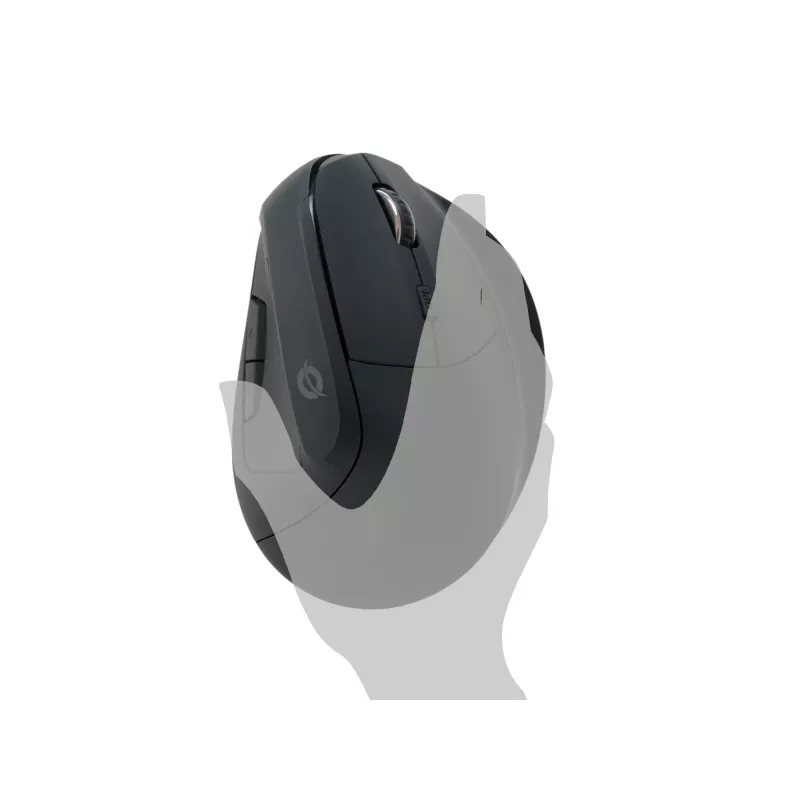 Conceptronic LORCAN ERGO 6 mygtukų ergonominė Bluetooth pelė, dešinei rankai, vertikalus dizainas, optinė, Bluetooth, 1600 DPI, juoda