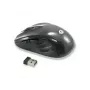 Conceptronic CLLM5BTRVWL Belaidė kelioninė pelė su 6 mygtukais, dešinei rankai, optinė, RF belaidė, 1600 DPI, juoda