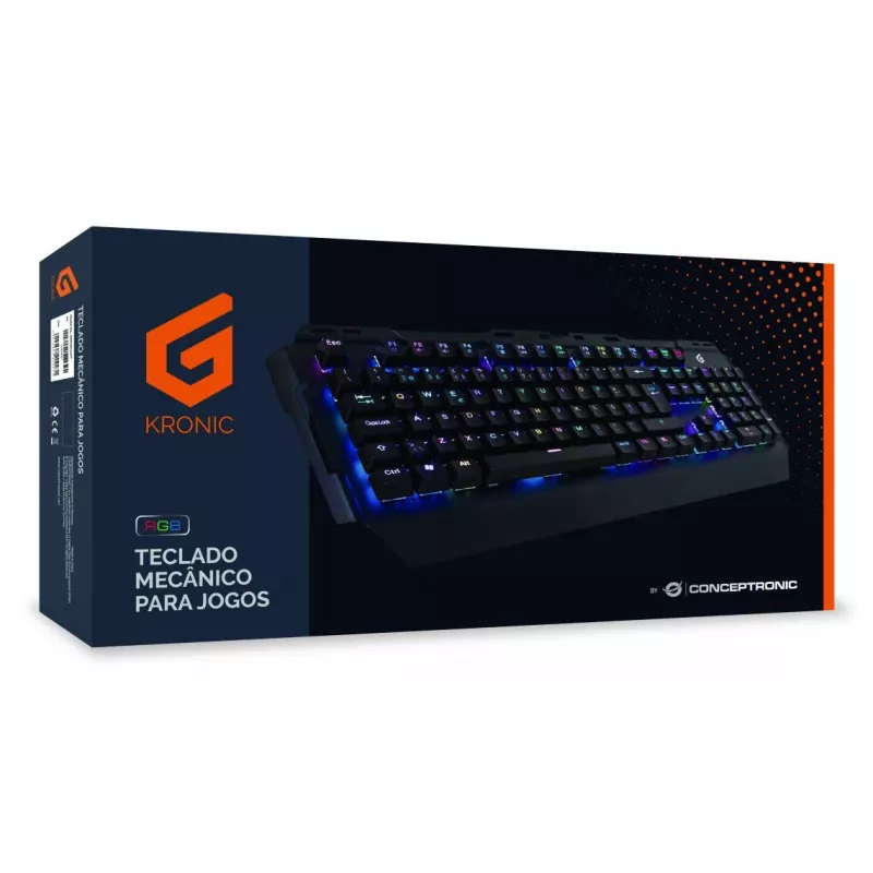Conceptronic KRONIC mechaninė žaidimų klaviatūra, RGB, portugališkas išdėstymas
