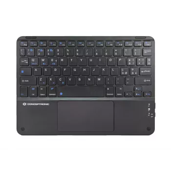 Conceptronic TOBIN01BIT 10 colių belaidė klaviatūra su jutikliniu kilimėliu, itališkas QWERTY išdėstymas