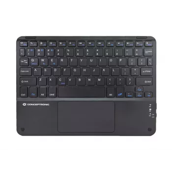 Conceptronic TOBIN01BUS 10 colių belaidė klaviatūra su jutikliniu kilimėliu, QWERTY EN (JAV)