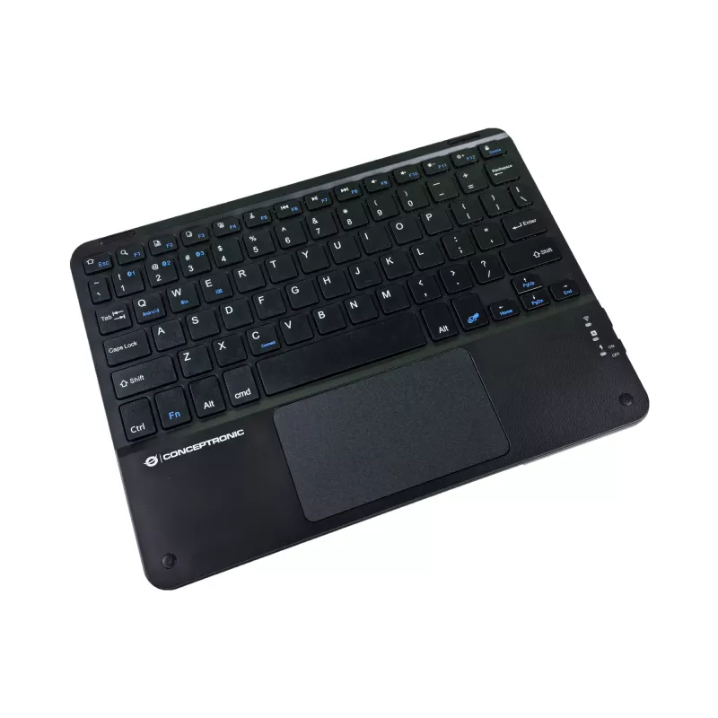 Conceptronic TOBIN01BUS 10 colių belaidė klaviatūra su jutikliniu kilimėliu, QWERTY EN (JAV)