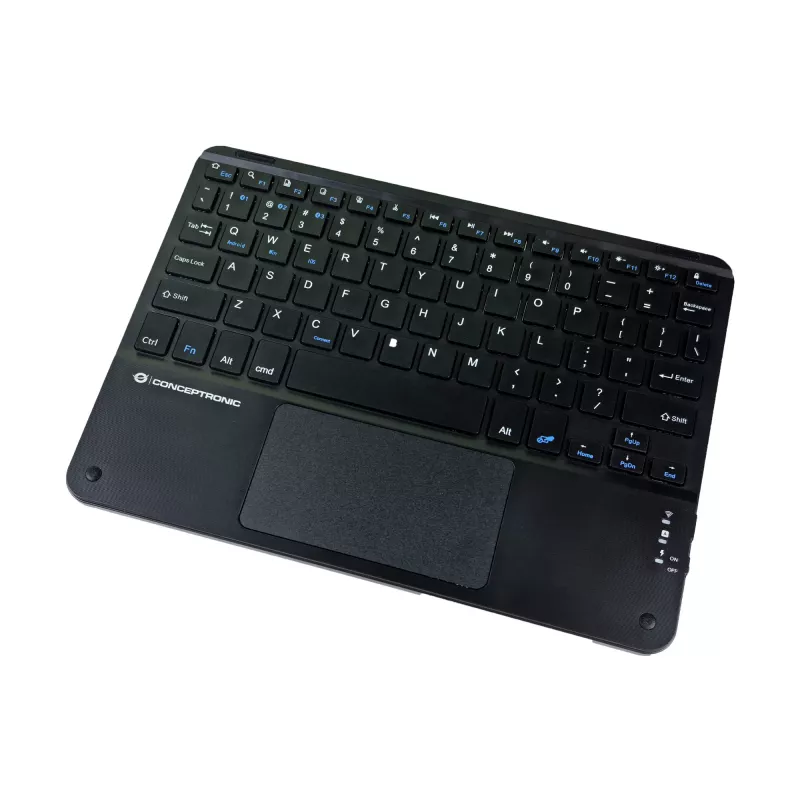 Conceptronic TOBIN01BUS 10 colių belaidė klaviatūra su jutikliniu kilimėliu, QWERTY EN (JAV)