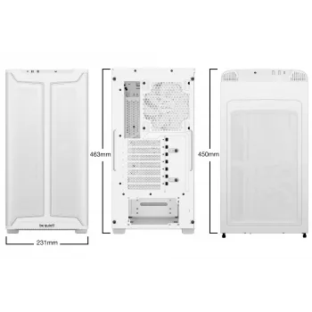 be quiet! Pure Base 501 DX White Midi Tower korpusas
