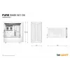 be quiet! Pure Base 501 DX White Midi Tower korpusas
