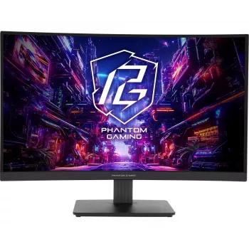 ASROCK Gaming Monitor Pg27qrt1b – 27 colių, 2560x1440 QHD, lenktas, 180 Hz, juodas
