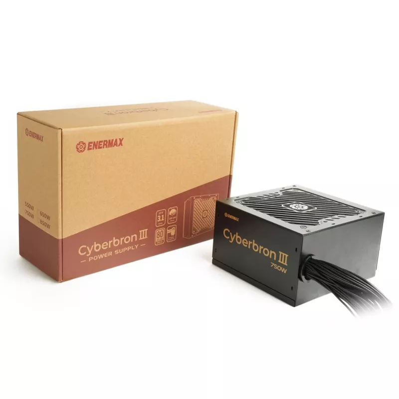 ENERMAX Cyberbron III 850W 80 Plus Bronze ne modularus ATX 3.1 maitinimo blokas