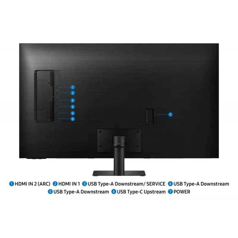 Samsung M7 M70F monitorius 109,2 cm (43 colių) 4K Ultra HD LCD juodas
