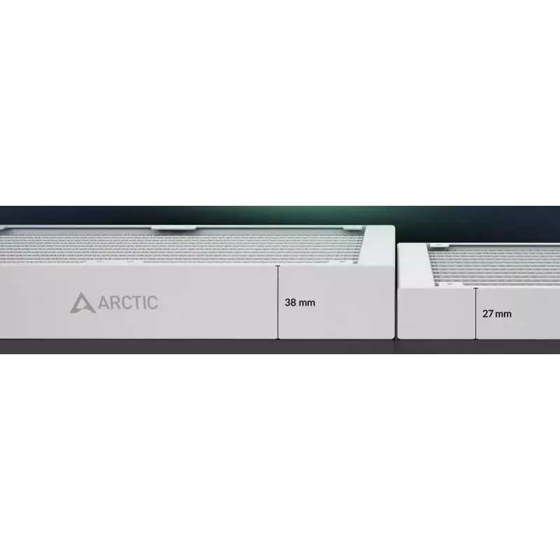 Vandens aušintuvas procesoriui Arctic Liquid Freezer III Pro 420 A-RGB (Baltas) – 140 mm ventiliatoriai, lizdams LGA1700/AM4/AM5