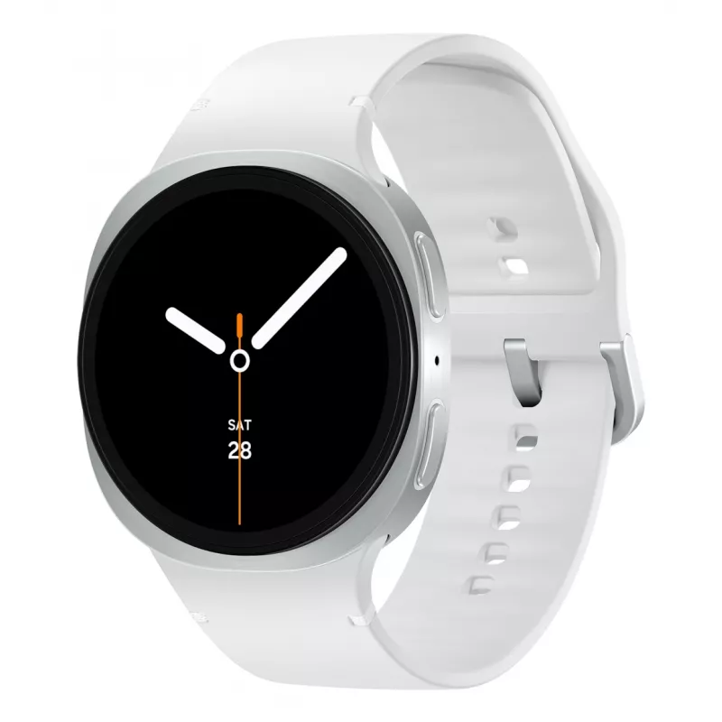 Samsung Galaxy Watch 8 3.81 cm (1,5 colio) AMOLED 44 mm Skaitmeninis 480 x 480 pikselių Liečiamas ekranas Sidabrinis Wi-Fi GPS (palydovas)