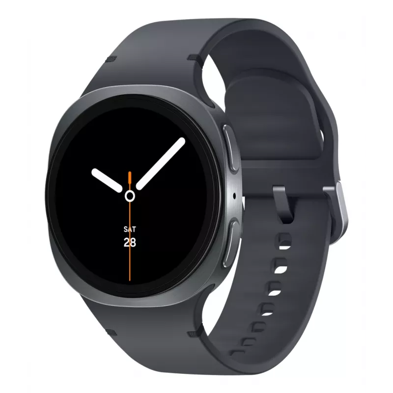 Samsung Galaxy Watch 8 3,3 cm (1,3 colio) AMOLED 40 mm Skaitmeninis 438 × 438 pikseliai Liečiamas ekranas Graphite Wi-Fi GPS (palydovas)