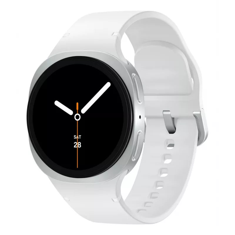 Samsung Galaxy Watch 8 3.3 cm (1.3 colio) AMOLED 40 mm Skaitmeninis 438 x 438 pikselių Liečiamas ekranas Sidabrinis Wi-Fi GPS (palydovas)