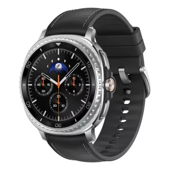 Samsung Galaxy Watch8 Classic 46mm Juodas Bluetooth/Wi-Fi Hibridinis Eko-odos Dirželis S/M/L (SM-L500NZKADBT)