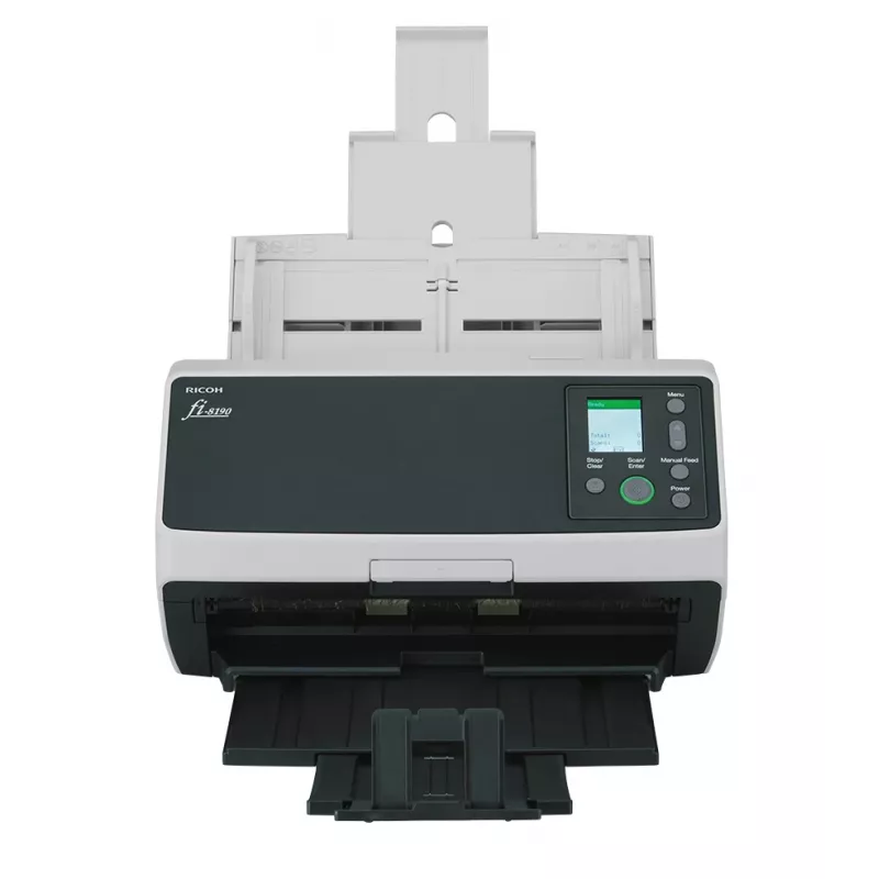 Ricoh fi-8190 skaitytuvas su ADF ir rankiniu padavimu, 600 x 600 DPI, A4, juodos ir pilkos spalvos