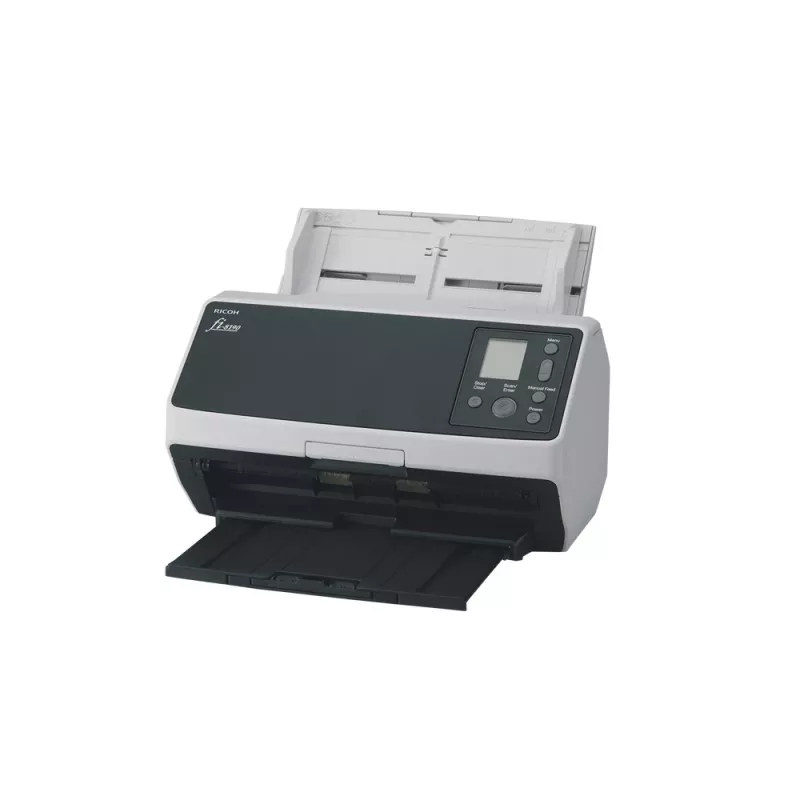 Ricoh fi-8190 skaitytuvas su ADF ir rankiniu padavimu, 600 x 600 DPI, A4, juodos ir pilkos spalvos