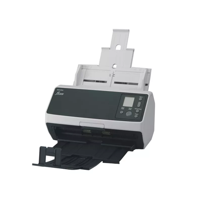 Ricoh fi-8190 skaitytuvas su ADF ir rankiniu padavimu, 600 x 600 DPI, A4, juodos ir pilkos spalvos