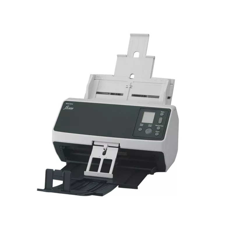 Ricoh fi-8190 skaitytuvas su ADF ir rankiniu padavimu, 600 x 600 DPI, A4, juodos ir pilkos spalvos
