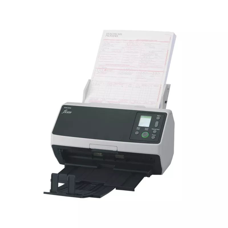 Ricoh fi-8190 skaitytuvas su ADF ir rankiniu padavimu, 600 x 600 DPI, A4, juodos ir pilkos spalvos