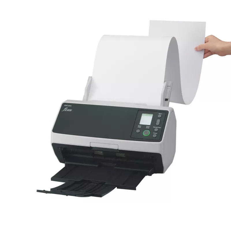 Ricoh fi-8190 skaitytuvas su ADF ir rankiniu padavimu, 600 x 600 DPI, A4, juodos ir pilkos spalvos