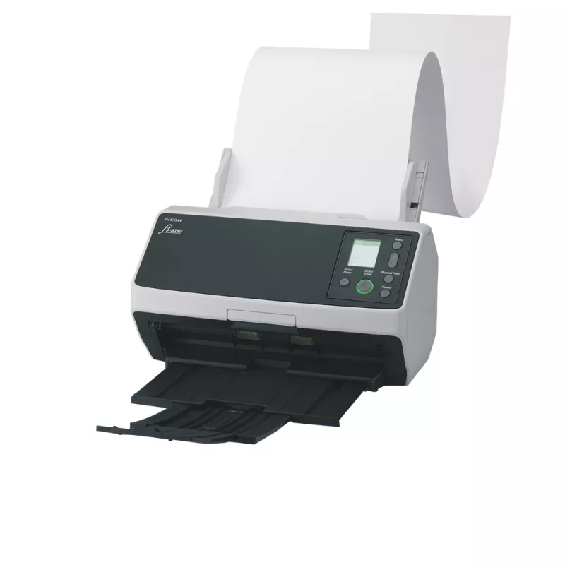 Ricoh fi-8190 skaitytuvas su ADF ir rankiniu padavimu, 600 x 600 DPI, A4, juodos ir pilkos spalvos