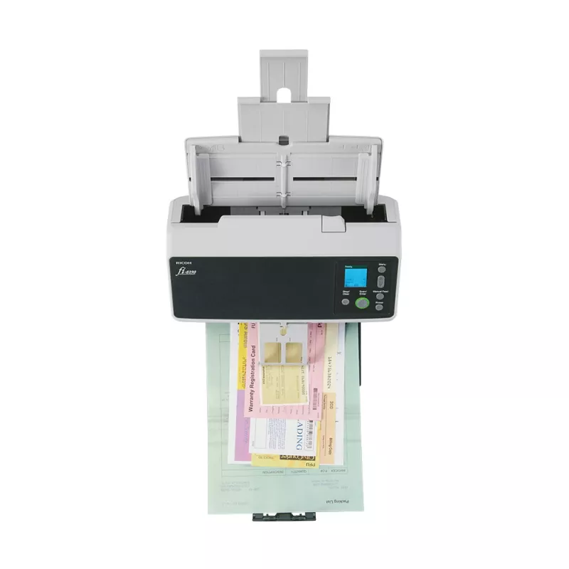 Ricoh fi-8190 skaitytuvas su ADF ir rankiniu padavimu, 600 x 600 DPI, A4, juodos ir pilkos spalvos