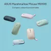 ASUS Marshmallow MD100 pelė biurui, abipusė, RF belaidė + Bluetooth, optinė, 1600 DPI
