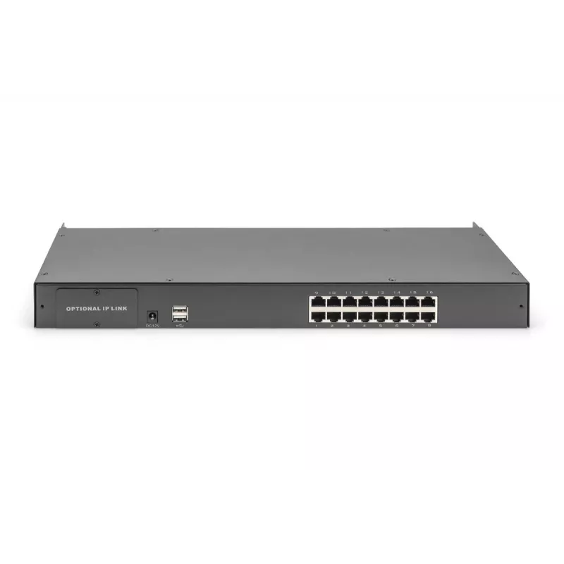 DIGITUS modulinis Cat5 KVM jungiklis 16 prievadų modulinei KVM konsolei