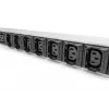 DIGITUS IT BASIC PDU, 3 fazės, 16 A, 24 x C13, 3 x C19 vertikalus, 3 m laidas, IEC309 3Ph-16A kištukas