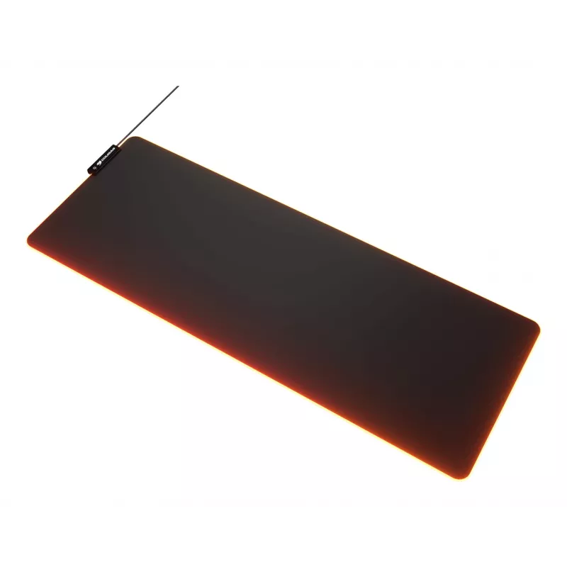 COUGAR Gaming Mouse Pad NEON X, ARGB, 800x300, juodas, vienspalvis, audinys, guma, įvairi, neslystantis pagrindas, žaidimų pelės kilimėlis