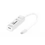 DIGITUS USB 2.0 Type C HUB su kortelių skaitytuvu 3x USB 2.0, 1x SD, 1x MicroSD, aliumininis korpusas