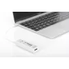DIGITUS USB 2.0 Type C HUB su kortelių skaitytuvu 3x USB 2.0, 1x SD, 1x MicroSD, aliumininis korpusas