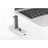 DIGITUS USB 2.0 Type C HUB su kortelių skaitytuvu 3x USB 2.0, 1x SD, 1x MicroSD, aliumininis korpusas