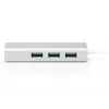 DIGITUS 3 prievadų USB 3.0 Type C šakotuvas su Gigabit Ethernet 3x USB A/M, 1x USB C/M, 1x RJ45 LAN