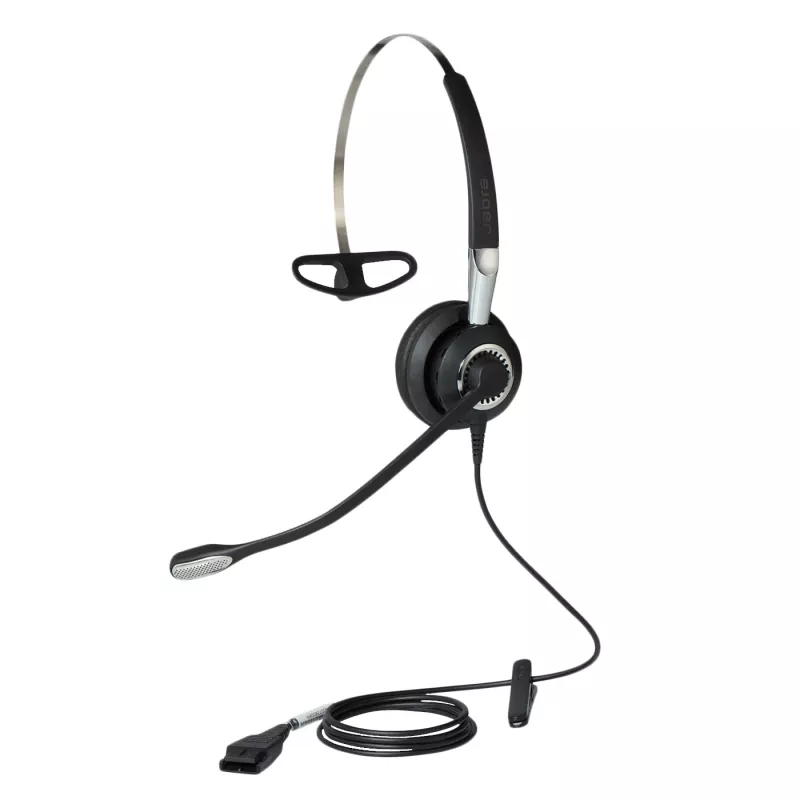 Jabra BIZ 2400 II Mono 3-1 laidinis ausinių komplektas biurui ir skambučių centrui, 54 g, juoda, sidabrinė