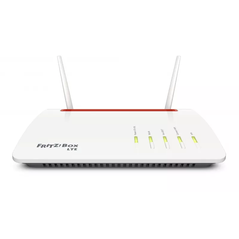 Maršrutizatorius FRITZ 6890 LTE, Gigabit Ethernet, dviejų juostų (2,4 GHz / 5 GHz), 4G, juoda, raudona, balta