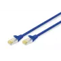 DIGITUS Patch kabelis - CAT6a - S/FTP - Su apsauga nuo užkabinimo - Varis - 1 m - mėlyna