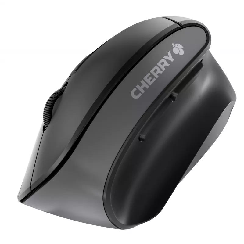 CHERRY MW 4500 belaidė 45 laipsnių pelė, juoda, USB, dešinei rankai, vertikalaus dizaino, optinė, RF belaidė, 1200 DPI