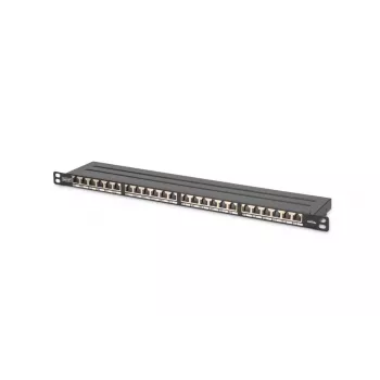 DIGITUS Patch panel CAT6a ekranuotas 24 prievadų 0.5U (dn91624sslea)