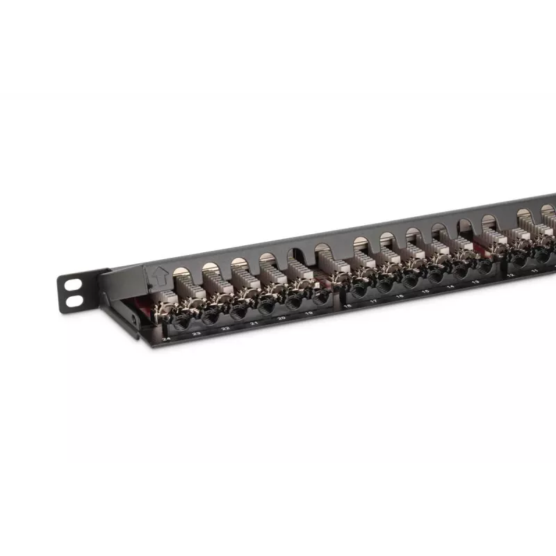 DIGITUS Patch panel CAT6a ekranuotas 24 prievadų 0.5U (dn91624sslea)