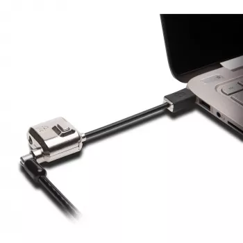 Kensington MiniSaver Mobile Keyed Lock, 1,8 m, Kensington, raktinis, plokščiasis raktas, anglinis plienas, juoda