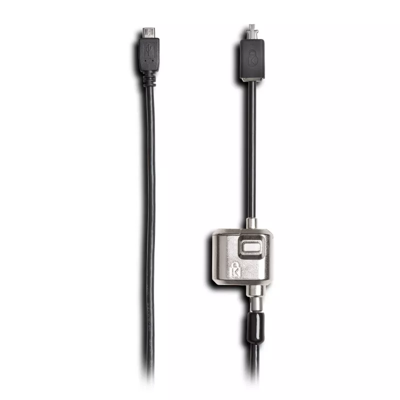 Kensington MiniSaver Mobile Keyed Lock, 1,8 m, Kensington, raktinis, plokščiasis raktas, anglinis plienas, juoda