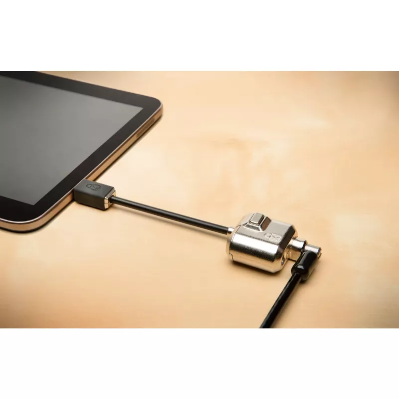 Kensington MiniSaver Mobile Keyed Lock, 1,8 m, Kensington, raktinis, plokščiasis raktas, anglinis plienas, juoda