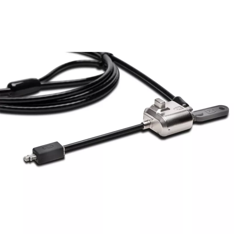 Kensington MiniSaver Mobile Keyed Lock, 1,8 m, Kensington, raktinis, plokščiasis raktas, anglinis plienas, juoda